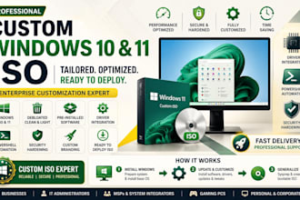 custom windows image with preinstall software for your need