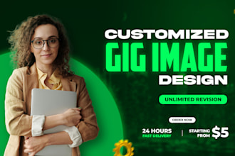design catchy attractive gig image, gig thumbnail in 24 hours