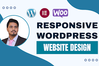 create a sleek responsive wordpress website and blog
