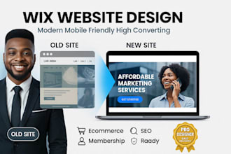 design wix website redesign wix ecommerce wix membership wix SEO speed website