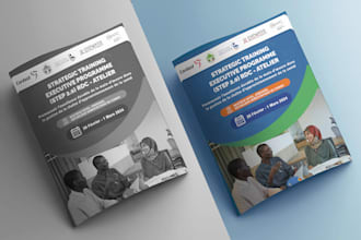 design a polished and professional flyer or brochure