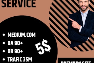 write and publish article on medium,com premium guestpost
