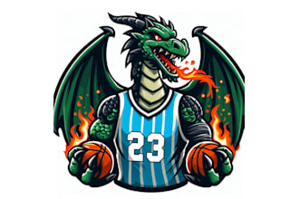 make an amazing dragon mascot logo for you in 12 hours