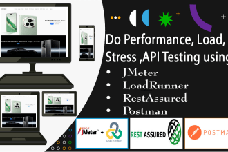 do performance load API testing using jmeter loadrunner restassured postman