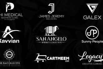 do modern luxury initial letter timeless logo design for you