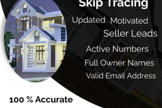 do  real estate skip tracing and bulk skip tracing