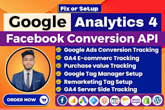 setup google analytics ga4 ecommerce tracking, conversion tracking GTM
