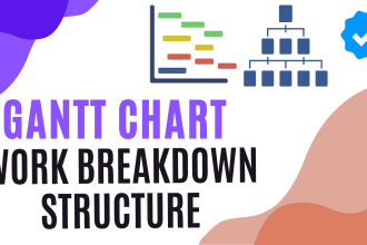 create gantt chart and wbs using excel, ms project and lucid chart