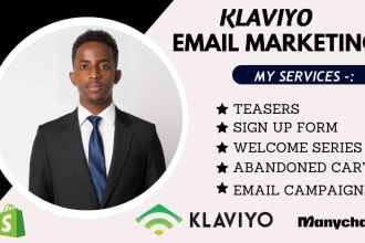 setup klaviyo email marketing klaviyo email automation manychat chatbot shopify