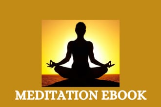 create ebook on mindfulness, meditation, yoga, health, fitness
