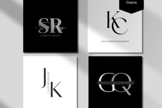 design your brand a sleek and minimal initial letter logo