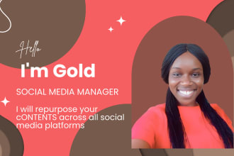 be your social media manager, repurpose your content