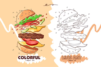 do vector art food and drink