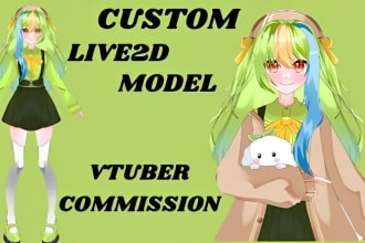 design and rig live2d model, vtuber model, vtuber avatar, live2d vtuber model