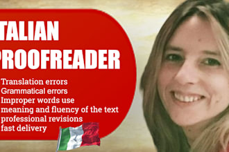 proofread your italian book, italian proofreader
