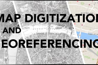 digitize and or georeference your map or cartography