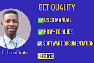 document user manuals, user guides, and tutorials