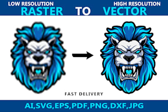 manually vectorize, redraw or trace your logo in illustrator