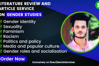 research and summarize gender studies literature and article