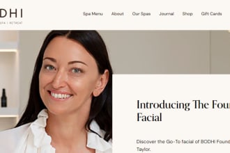 design medical website, pharmacy, clinic, medical spa website
