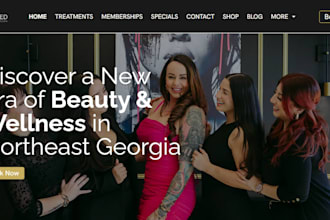 design medical website, pharmacy, clinic, medical spa website