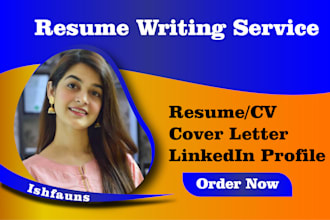 offer comprehensive resume writing, CV and linkedin services