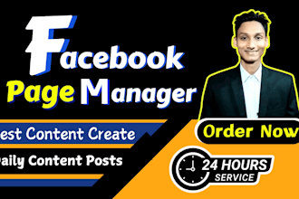 perfectly manage your facebook page for one month