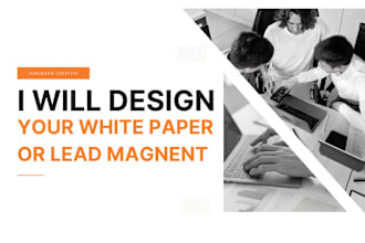 design your digital brochure or multi page white paper