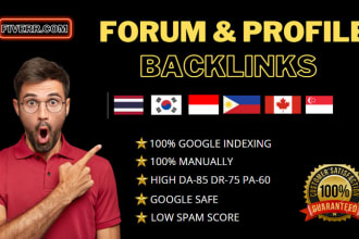 make 46000 forum profile and social network