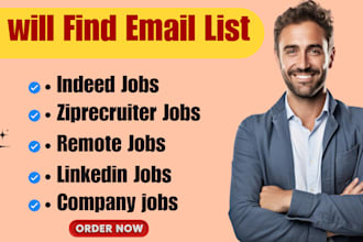 collect recruitment leads from linkedin, indeed,glassdoor or other job website