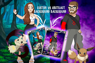 draw you a custom pokemon trainer tcg card illustration