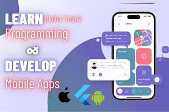 teach and build high quality flutter apps with database and API integration