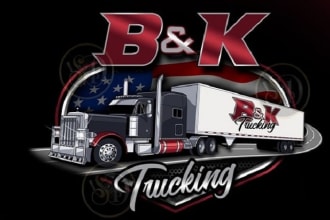 design a powerful transport and logistics logo