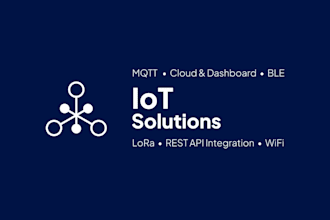develop end to end iot system with cloud dashboard mqtt wifi ble lora cellular