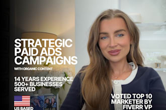 create 3 ad campaigns plus a 20 day organic content plan