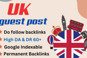 build high quality UK SEO contextual backlinks guest post