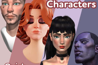 create stylized 3d head sculpt for you