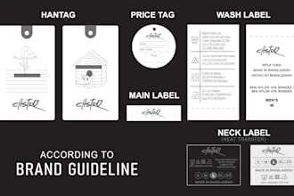 design hangtag, neck label, clothing label design