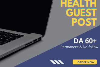 do guest post in da 50 health blog
