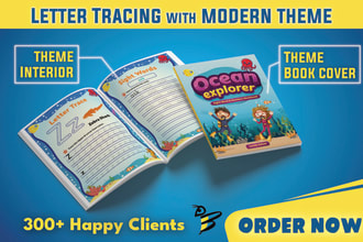 create a dynamic letter tracing workbook for young learners