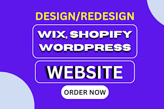 create a website using wordpress wix or shopify
