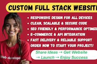 do custom full stack website development wordpress web design front and backend