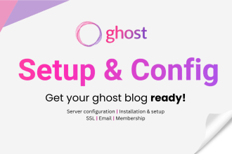 install ghost cms on self host and setup blog website