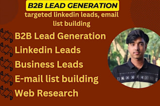 provide targeted linkedin leads, email list building