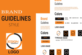 design custom logo brand identity design with brand style guide