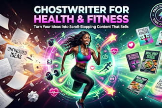 write a unique health and fitness ebook with pro design