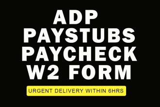 create adp paystubs, paychecks salary slip and payroll for employers