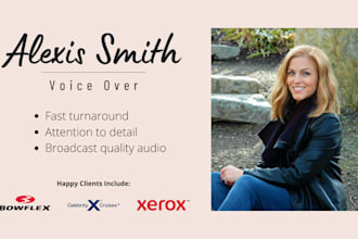 record your american female political voice over