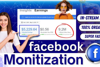 complete facebook page monetization organically
