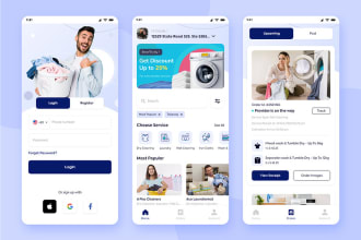 build laundry app, laundry website, dry cleaning app, home service app